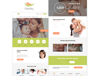 Fertility app branding design fertility graphic design healthcare homepage illustration landingpage logo ui ux vector