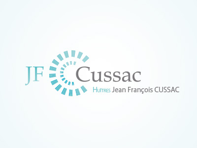 JF Cussac Huitres Logo farmer grower huîtres oyster bed worker oysters producteur éleveur