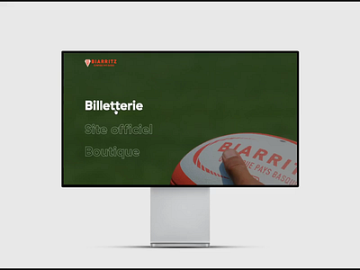 Website for French Rugby team Biarritz Olympique design site sport sports design ui ux web webdesign
