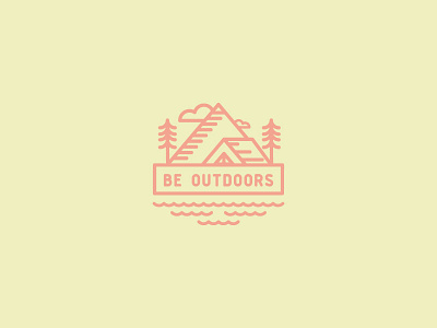 Be Outdoors camping lines mountain outdoors spring tree