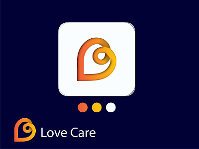 Gradient logo with golden ratio 3d app branding care care logo design care logo png design golden ratio golden ratio logo graphic design illustration logo logo design love love logo motion graphics typography ui ux vector