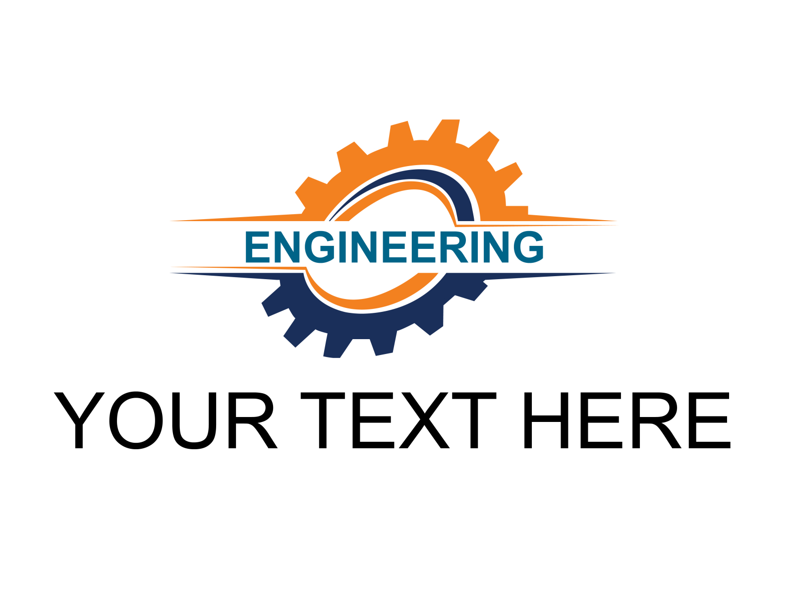 Mechanical engineering logo vector template