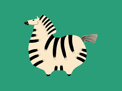 Zebra design illustration striped vector