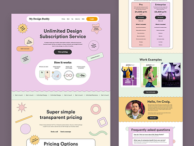 Practice work- My Design Buddy design landing page ui uiux user experince user interface ux web design website