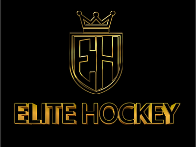 logo Elite Hockey graphic design logo