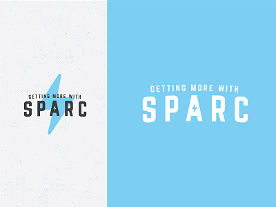 Playing with Some Branding - SPARC a blue brand branding identity kellogg lightning logo process sparc spark type