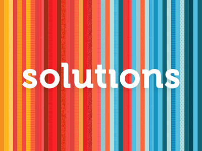 Solutions brand different explore fun logo mark pattern solution spectrum texture wordmark