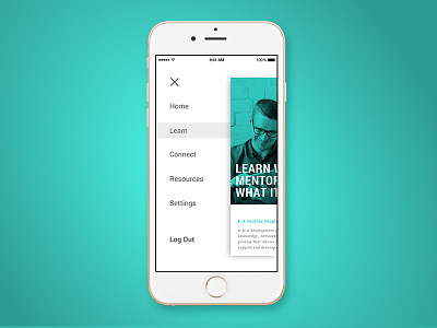 Monitoring Menu app design editorial flow interface ios iphone menu mobile screens ui ux