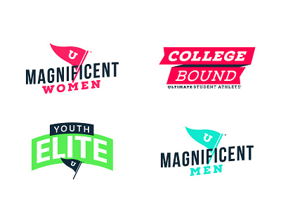 Ultimate Student Athlete_ Programs academics brand college flag forward kids logos mark nonprofit pennant programs sports