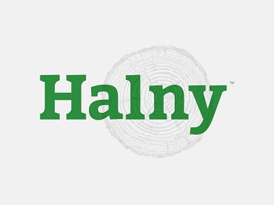 Halny Logotype forest gorale grain green logo mark nature podhale poland polska tree wood