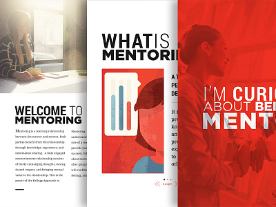 Mentoring iBook design global ibook illustrations interactive ipad kellogg layout mentor mentoring pagelayout swipe