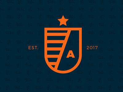 Academy Mark academy branding crest identity logo minimal modern shield simple star