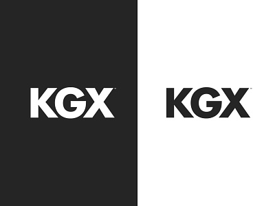 KGX Logotype brand logo logotype modern simple type typography