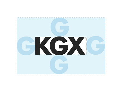 KGX Usage brand guidelines logo logotype modern simple type typography usage