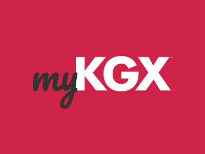 myKGX brand dashboard logo logotype modern simple subbrand type typography