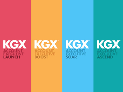KGX Family brand family logo logotype modern simple subbranding type typography