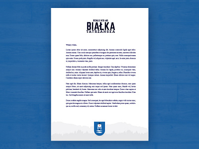 Bialka Letterhead bialka culture letterhead mountain paper poland polish simple stationary