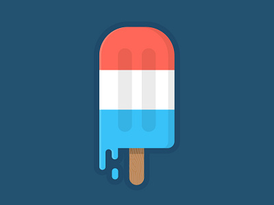 Happy 4th Of July 4th america drip flat illustration july popsicle usa vector