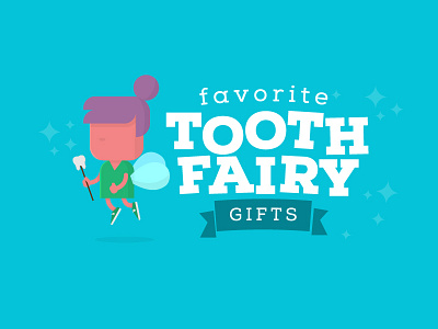 Tooth Fairy fairy flat gifts illustration simple tinkerbell tooth wings