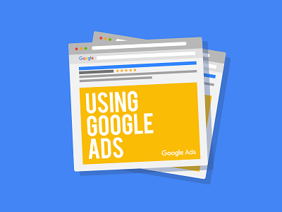 Using Google Ads ads flat google google ads illustration minimal search simple type vector