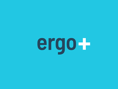 Ergo Plus - Concept brand branding design ergonomy flat icon identity logo mark minimal modern plus simple type vector