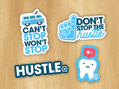 First RevenueWell Sticker Pack bus culture dental hustle likes revenuewell simple sticker sticker mule sticker set swag tooth