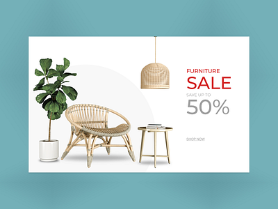 Furniture Shot banner ad banner design branding design illustrator marketing social ui ui design uiux website