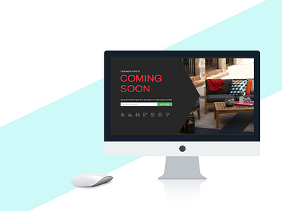 Coming Soon banner clean coming soon page comingsoon concept design ecommence furniture new collection newwave ui web design ux ui ux design website