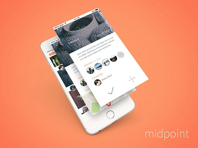 Midpoint app design event app iphone ui ux