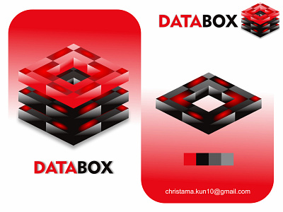 DataBox logo template 3d 3d logo box logo cybersecurity data security logo databox logo design logovector popular logo securitybox