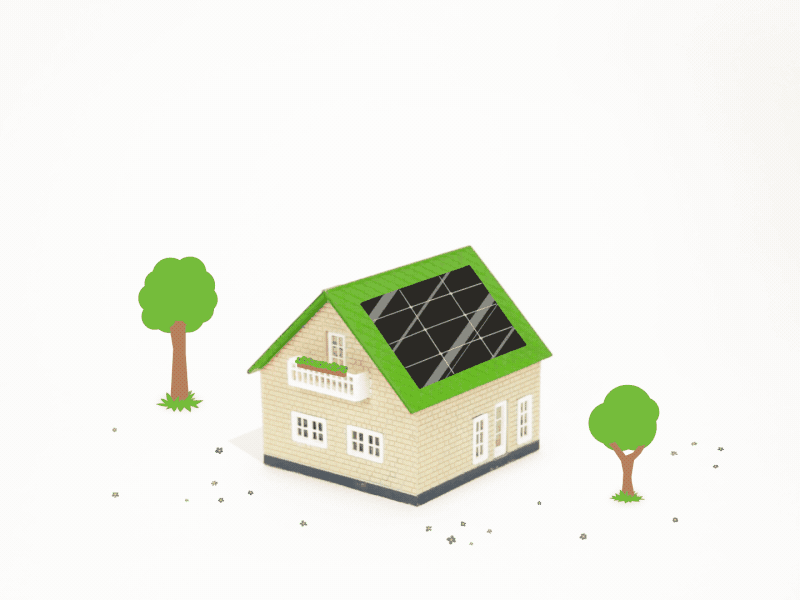 Solar Power after effects animation compositing energy frame-by-frame hand house solar power sticker