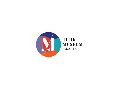 Titik Museum Jakarta Logo brand circle logo multicolor