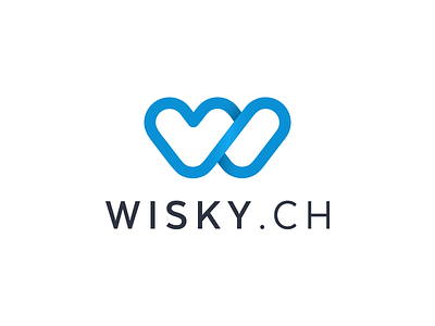 Wisky.ch 2d icon logo logotyp mark minimal mobogram w wisky