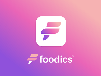 Foodics design f food icon ios logo tm