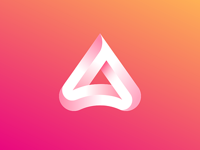 A + triangle mark a colors design geometry icon ios logo mark minimalism triangle