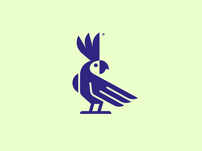 Parrot animal bird design geometry icon logo mark minimalism
