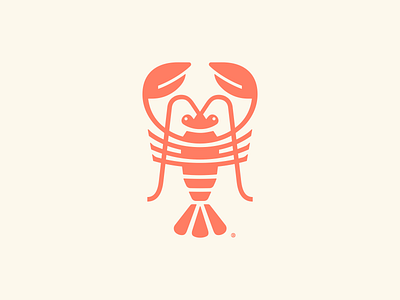 Lobster mark 2d animal design geometry icon illustration line lobster logo logotype mark minimalism