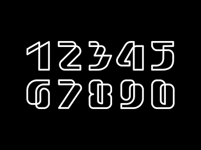 Numbers 1234567890 by Vadim Korotkov Logo Design on Dribbble