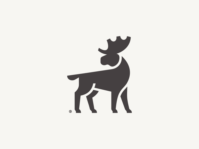 Moose by Vadim Korotkov Logo Design on Dribbble