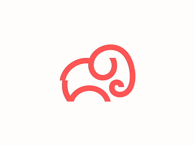Elephant mark abstract animal design elephant illustration line logo logotype mark minimal minimalism