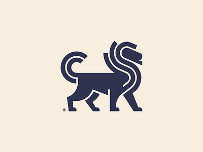 Lion mark animal design geometry icon illustration line lion logo mark minimalism vector