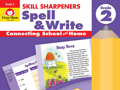 [EBOOK] Skill Sharpeners Spell & Write, Grade 2 app branding design graphic design illustration logo typography ui ux vector