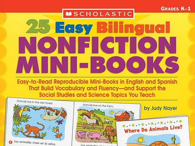 [DOWNLOAD] 25 Easy Bilingual Nonfiction Mini-Books: Easy-to-Read app branding design graphic design illustration logo typography ui ux vector