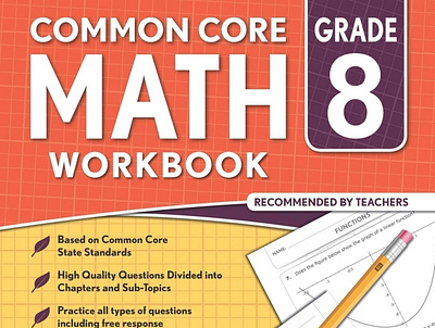 [READ] 8th grade Math Workbook: CommonCore Math Workbook app branding design graphic design illustration logo typography ui ux vector