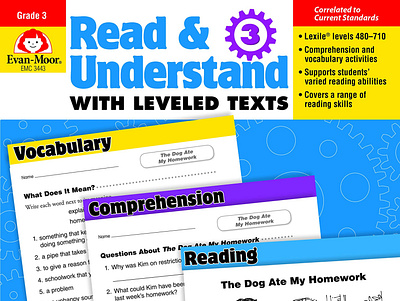 [READ] Read & Understand with Leveled Texts, Grade 3 app branding design graphic design illustration logo typography ui ux vector