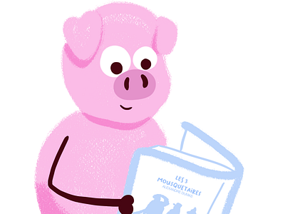 Little pig cochon freelance illustration kawaii kawaï lille mousquetaire pig