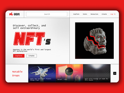 NFT Website Landing Page Design