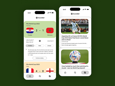 Football Score App Design branding design designer figma graphic design illustration logo ui ux vector