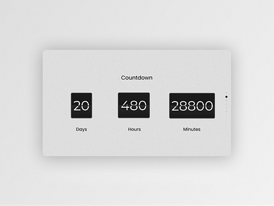 Flip Countdown animation clock countdown design figma ui