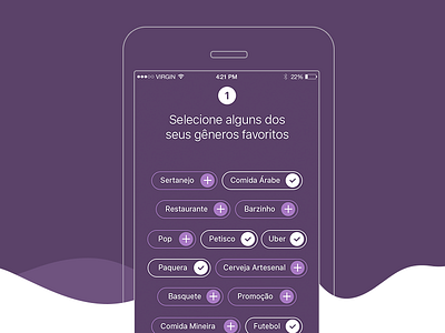 PDH - Personal Preferences app design ios pedidadehoje screenshot